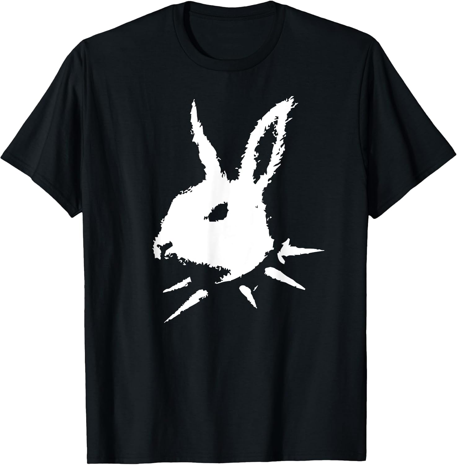 Bunny Skull Punk Y2k Cute Creepy Cat Goth Black Alt - Adult & Kids T-Shirts, Sweatshirts & Hoodies apparel design preview 1