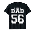 Number 56 Custom Proud Soccer Futbol T-Shirt - Trendy Graphic for Adults - T-Shirt, Sweatshirt, Hoodie