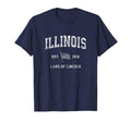Illinois Us Flag Sports Patriotic T-Shirt - Graphic Print Men Women - T-Shirt, Sweatshirt, Hoodie
