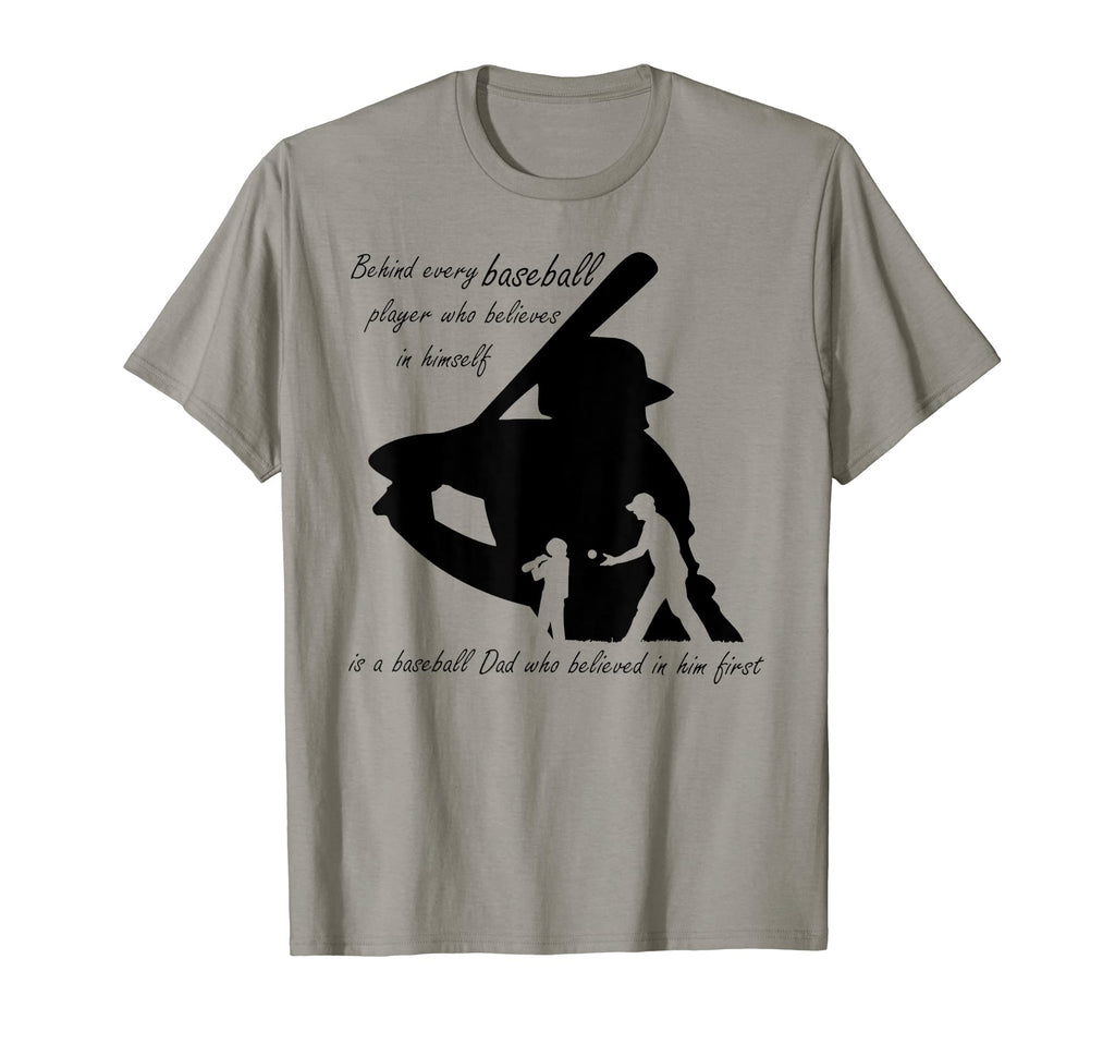 Behind Every Baseball Player Is Dad T-Shirt - Custom Art Print Men Women - T-Shirt, Sweatshirt, Hoodie