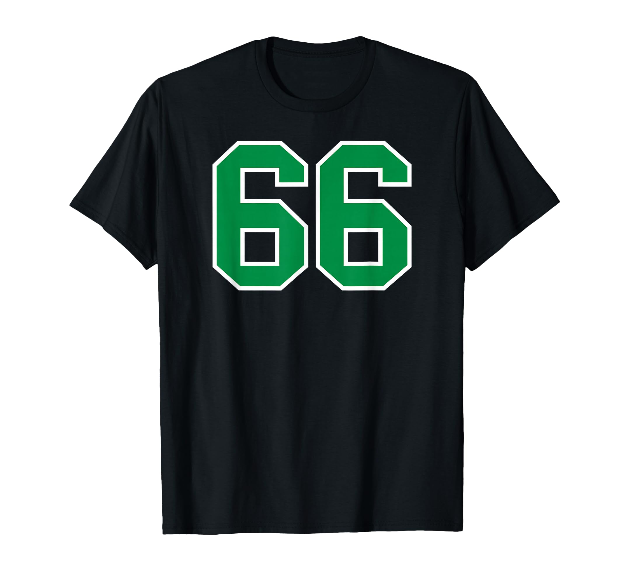 Green Sport Team Number 66 T-Shirt - Graphic Print Men Women - T-Shirt, Sweatshirt, Hoodie