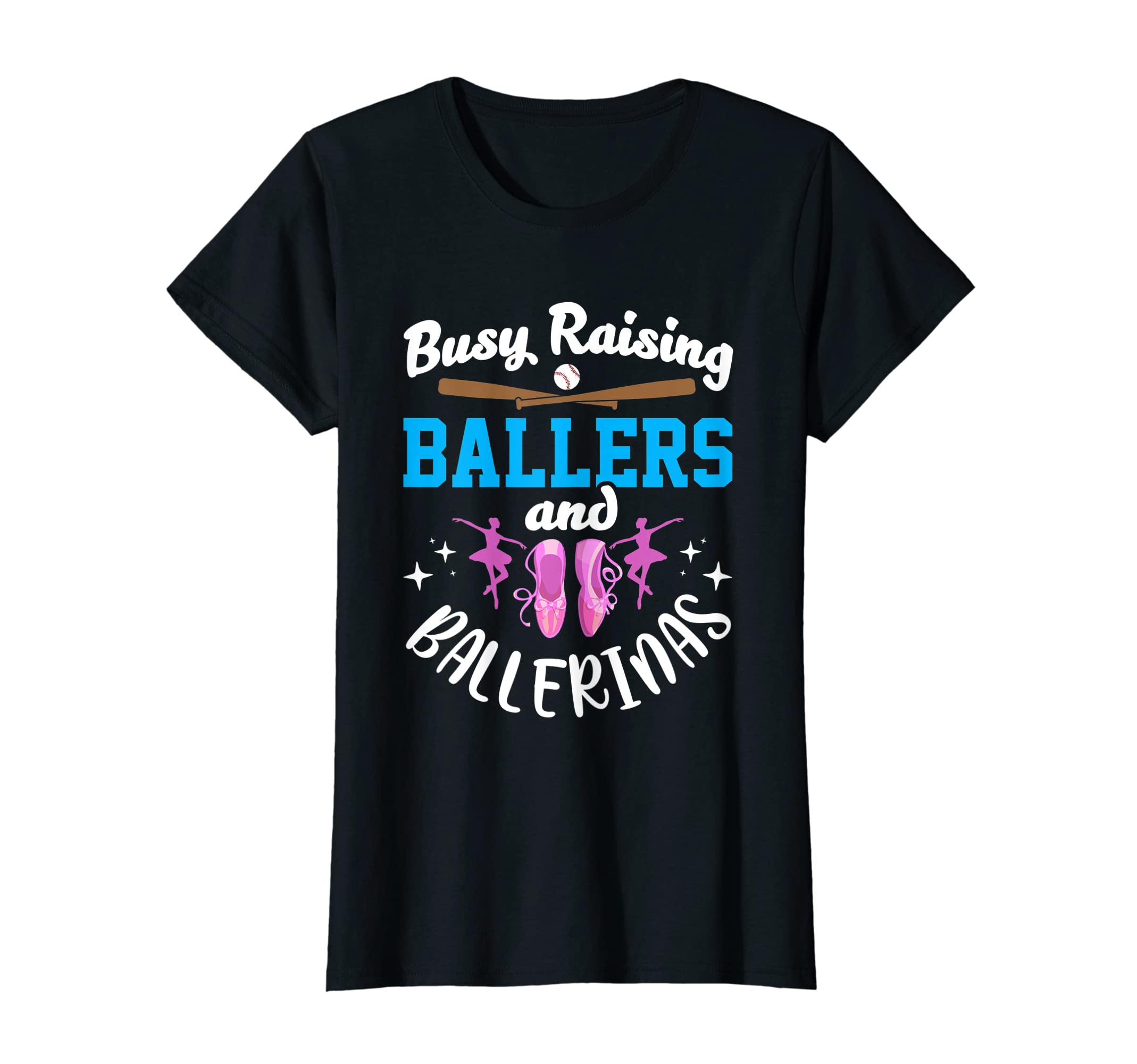 Womens Mother Busy Raising Ballers T-Shirt - Minimalist Print Men Women - T-Shirt, Sweatshirt, Hoodie