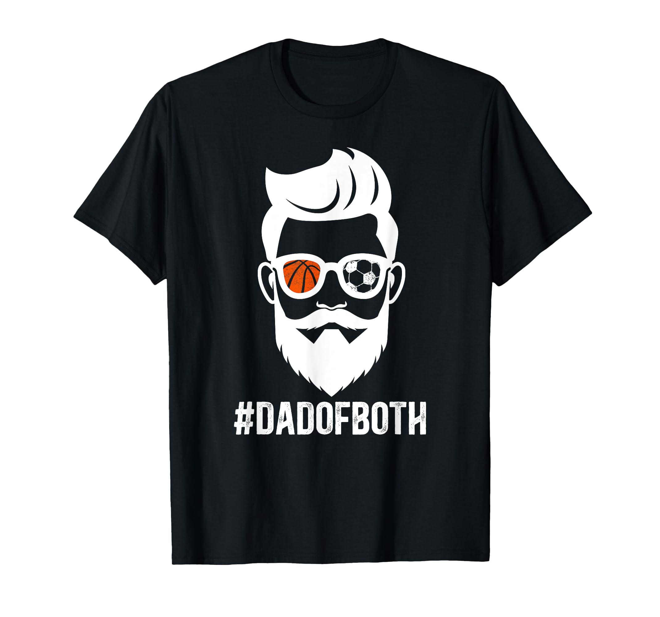 Dad Both Soccer Basketball Dad Ballers T-Shirt - Minimalist Print Unisex - T-Shirt, Sweatshirt, Hoodie
