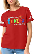Be Kind Teacher Women Inspirational Quote Tops - Adult & Kids T-Shirts, Sweatshirts & Hoodies apparel design preview 1