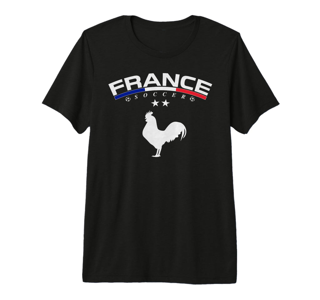 France Soccer Rooster Tri Blend T-Shirt - Minimalist Print Men Women - T-Shirt, Sweatshirt, Hoodie