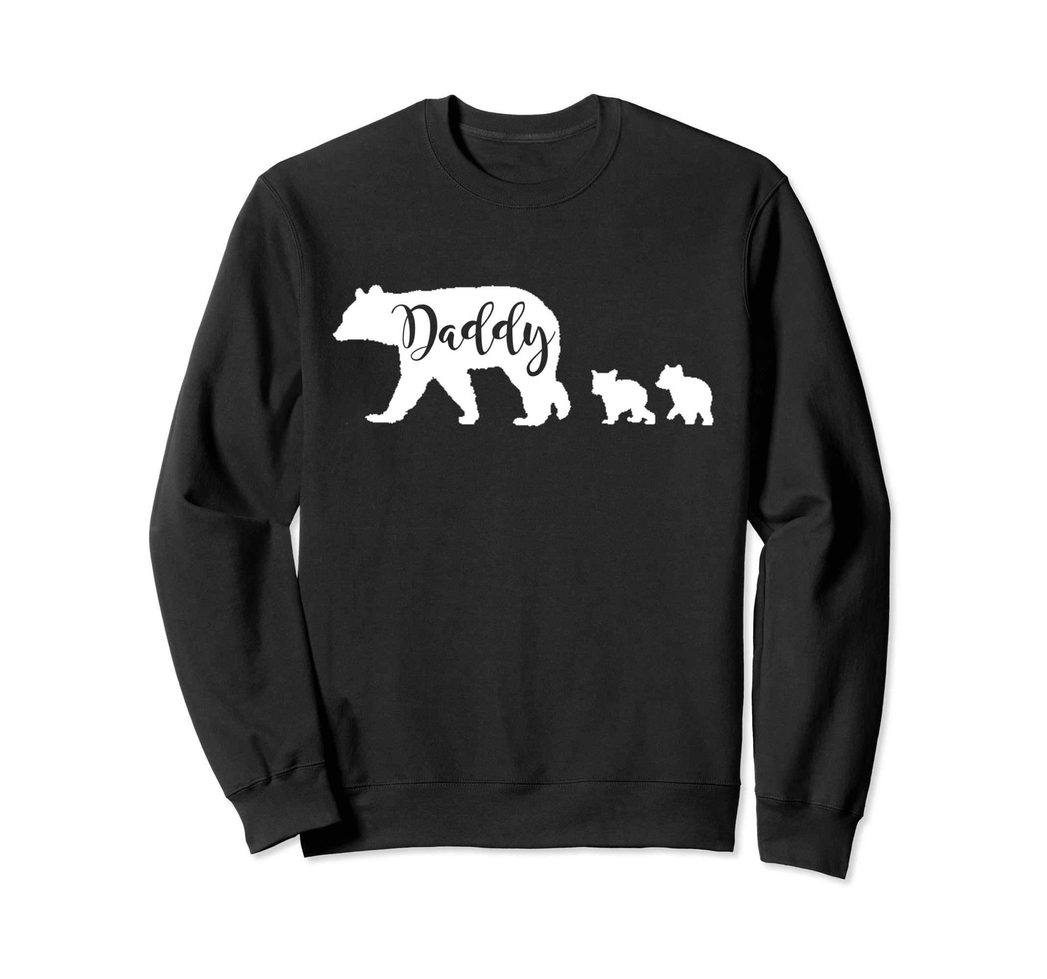 Daddy Bear 2 Two Cubs Dad Father Sweatshirt - Minimalist Print for Adults - T-Shirt, Sweatshirt, Hoodie