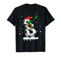 Dabbing Snowman Soccer Fun Gift T-Shirt - Custom Art Print Men Women - T-Shirt, Sweatshirt, Hoodie