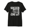 Soccer Game Day Game Day Soccer Tri Blend T-Shirt - Custom Art Print Unisex - T-Shirt, Sweatshirt, Hoodie
