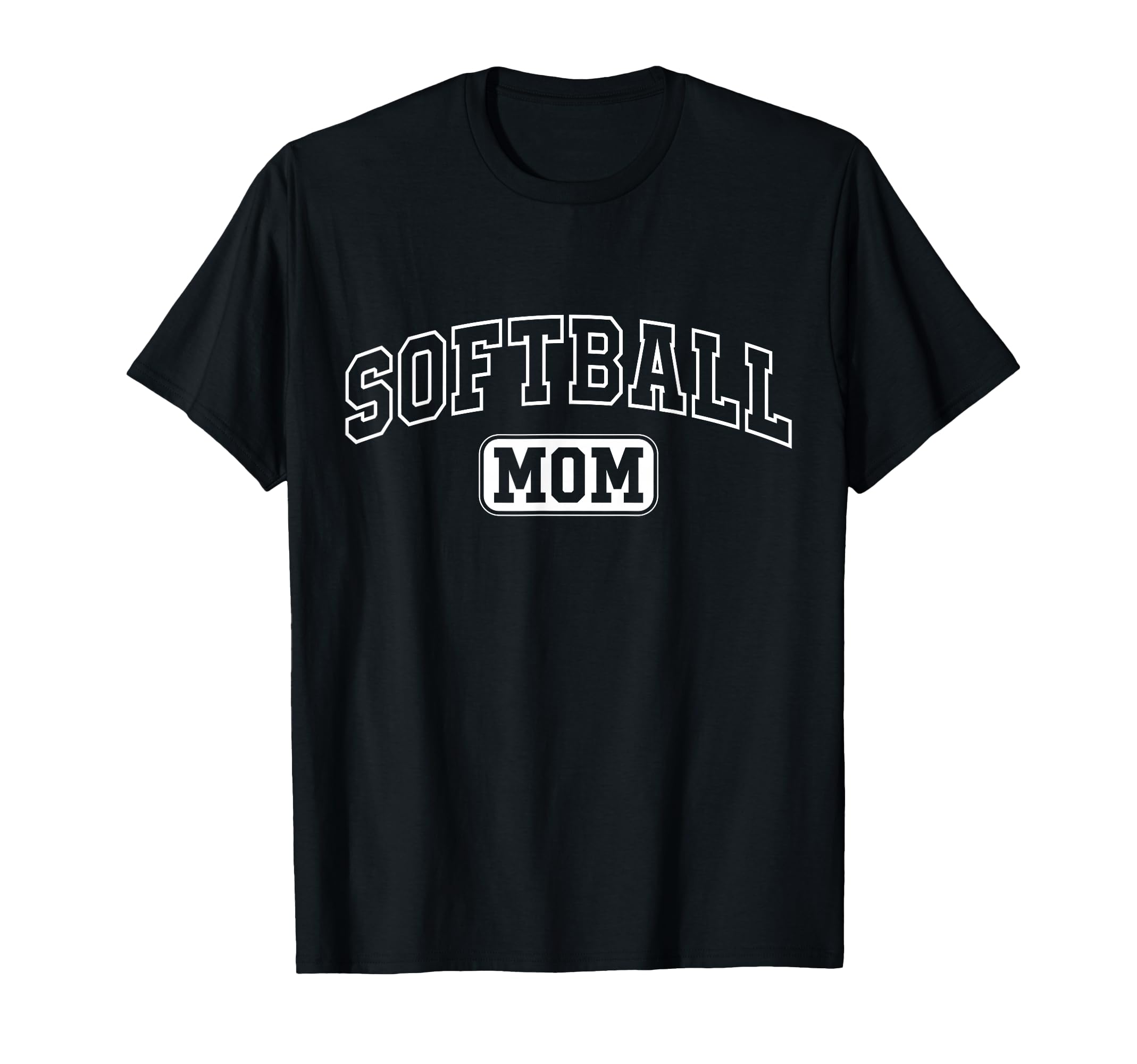Softball Mom Funny Athletic Lettering T-Shirt - Unique Graphic for Adults - T-Shirt, Sweatshirt, Hoodie