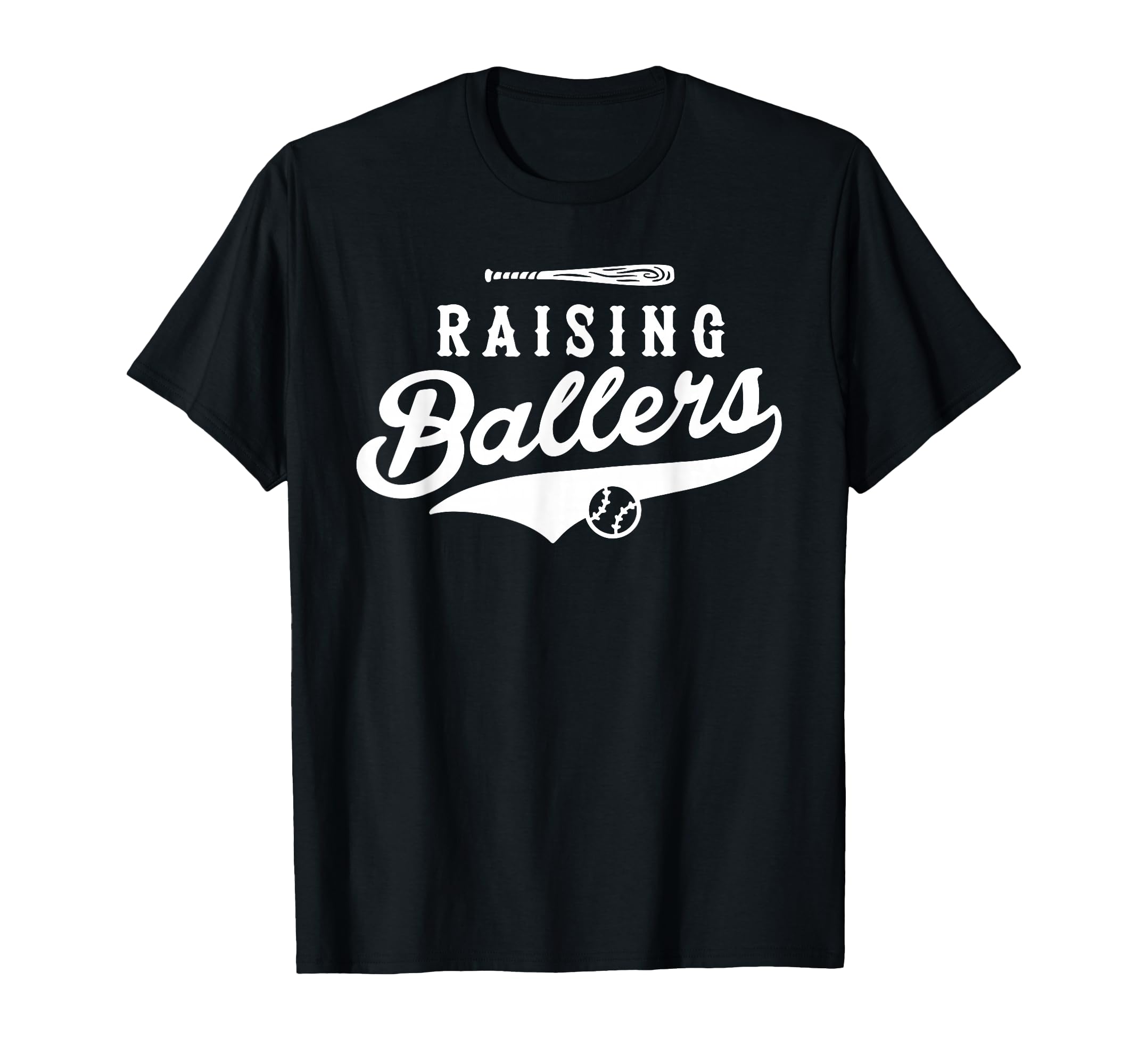 Raising Ballers Baseball Dad And Mom T-Shirt - Novelty Apparel Unisex - T-Shirt, Sweatshirt, Hoodie