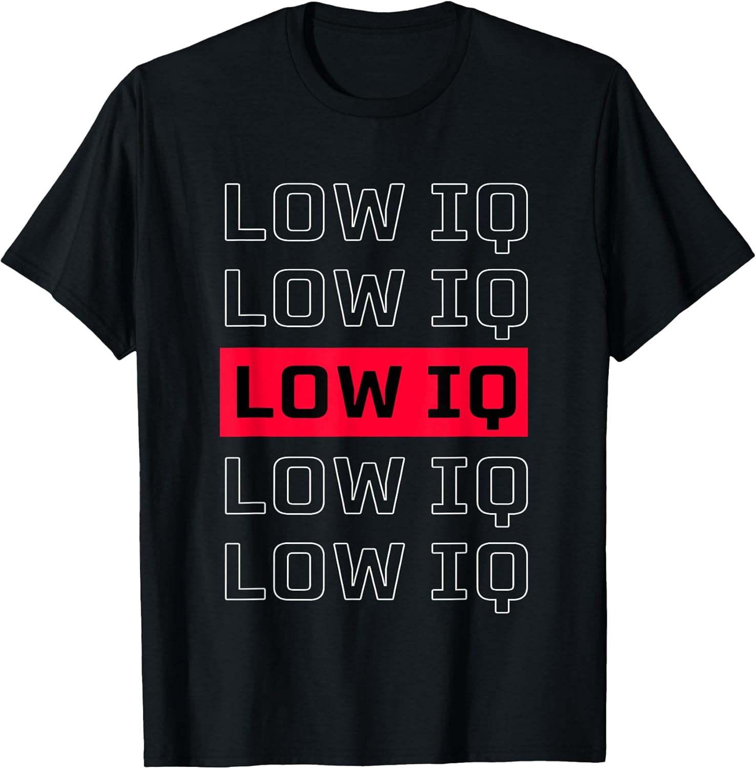 Sarcastic Quote Low IQ for Men and Women. Funny - Adult & Kids T-Shirts, Sweatshirts & Hoodies apparel design preview 1