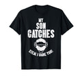My Son Catches Baseball Catcher T-Shirt - Casual Everyday Wear for Adults - T-Shirt, Sweatshirt, Hoodie