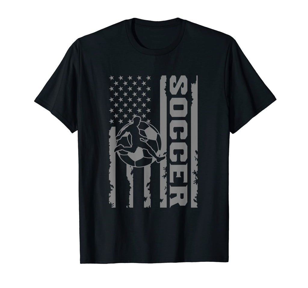 Soccer Player Usa Us American Flag Soccer T-Shirt - Unique Graphic Unisex - T-Shirt, Sweatshirt, Hoodie