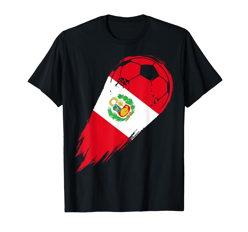 Peruvian Flag Sports Soccer Ball T-Shirt - Minimalist Print for Adults - T-Shirt, Sweatshirt, Hoodie