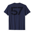 Number 57 Baseball Football Soccer T-Shirt - Streetwear Style Men Women - T-Shirt, Sweatshirt, Hoodie