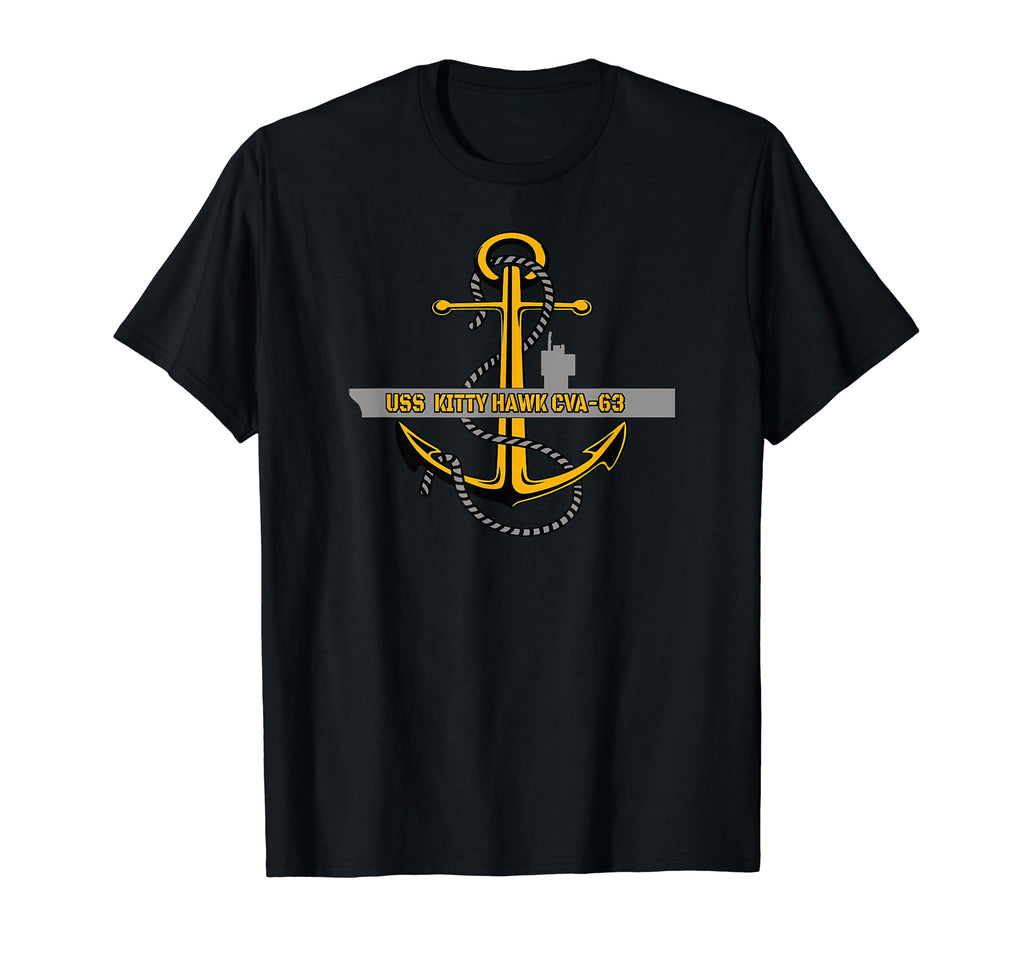 Aircraft Carrier Uss Kitty Hawk Cva 63 T-Shirt - Fun Novelty Design Unisex - T-Shirt, Sweatshirt, Hoodie