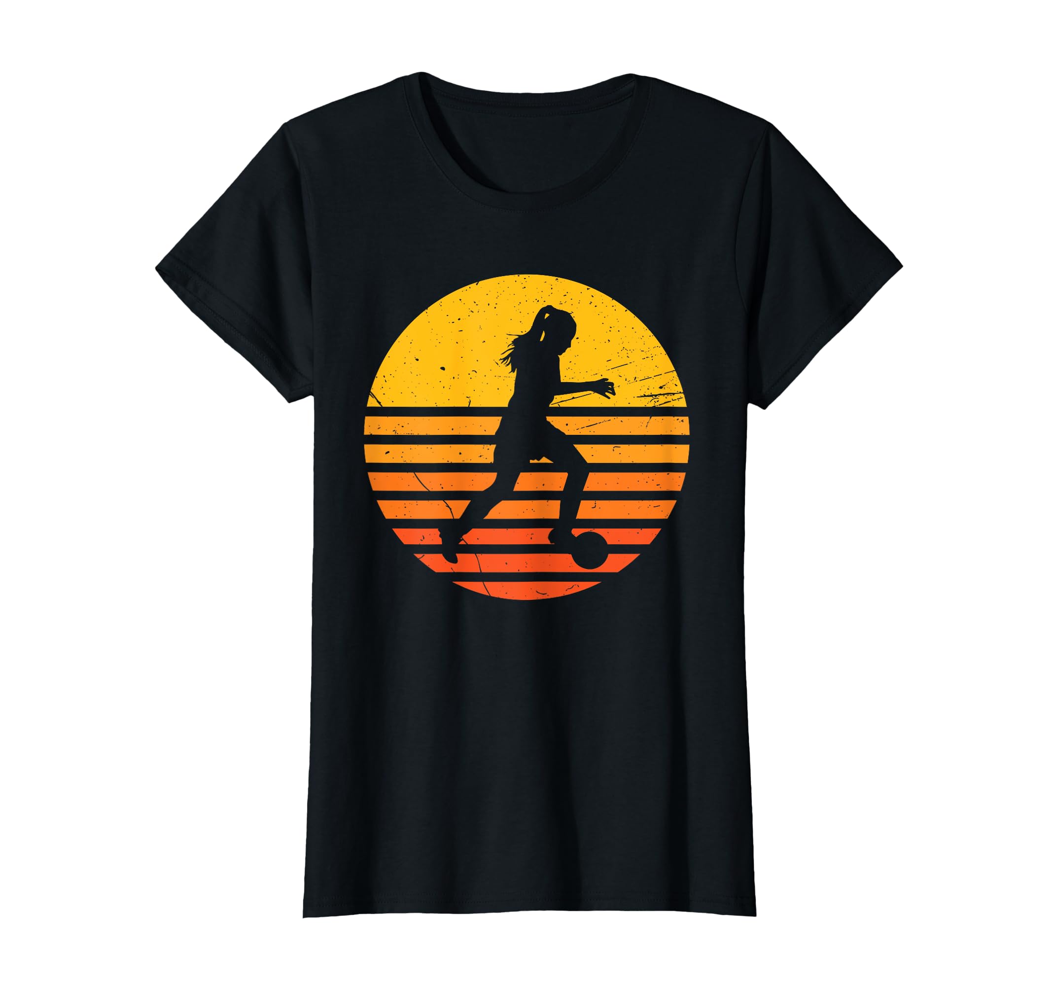 Soccer Football Sunset 70S Soccer T-Shirt - Custom Art Print Unisex - T-Shirt, Sweatshirt, Hoodie