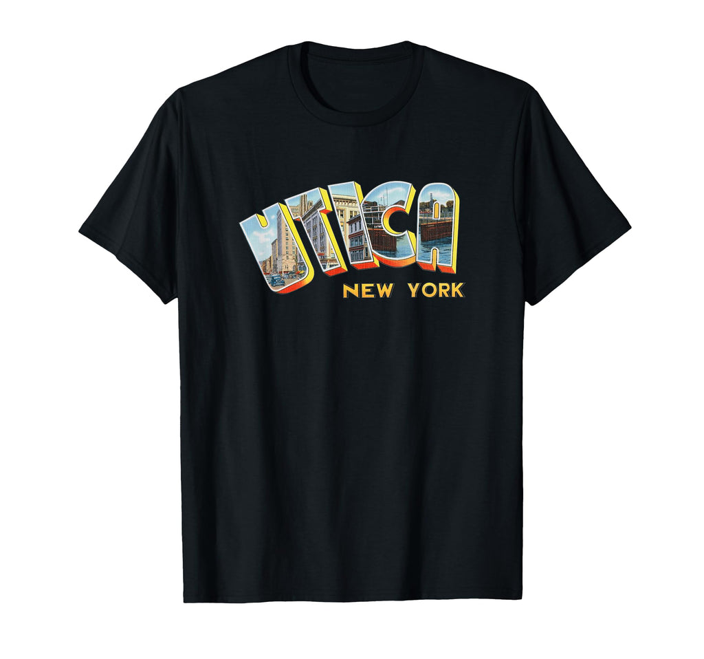 Utica New York Ny Souvenir T-Shirt - Graphic Print Men Women - T-Shirt, Sweatshirt, Hoodie