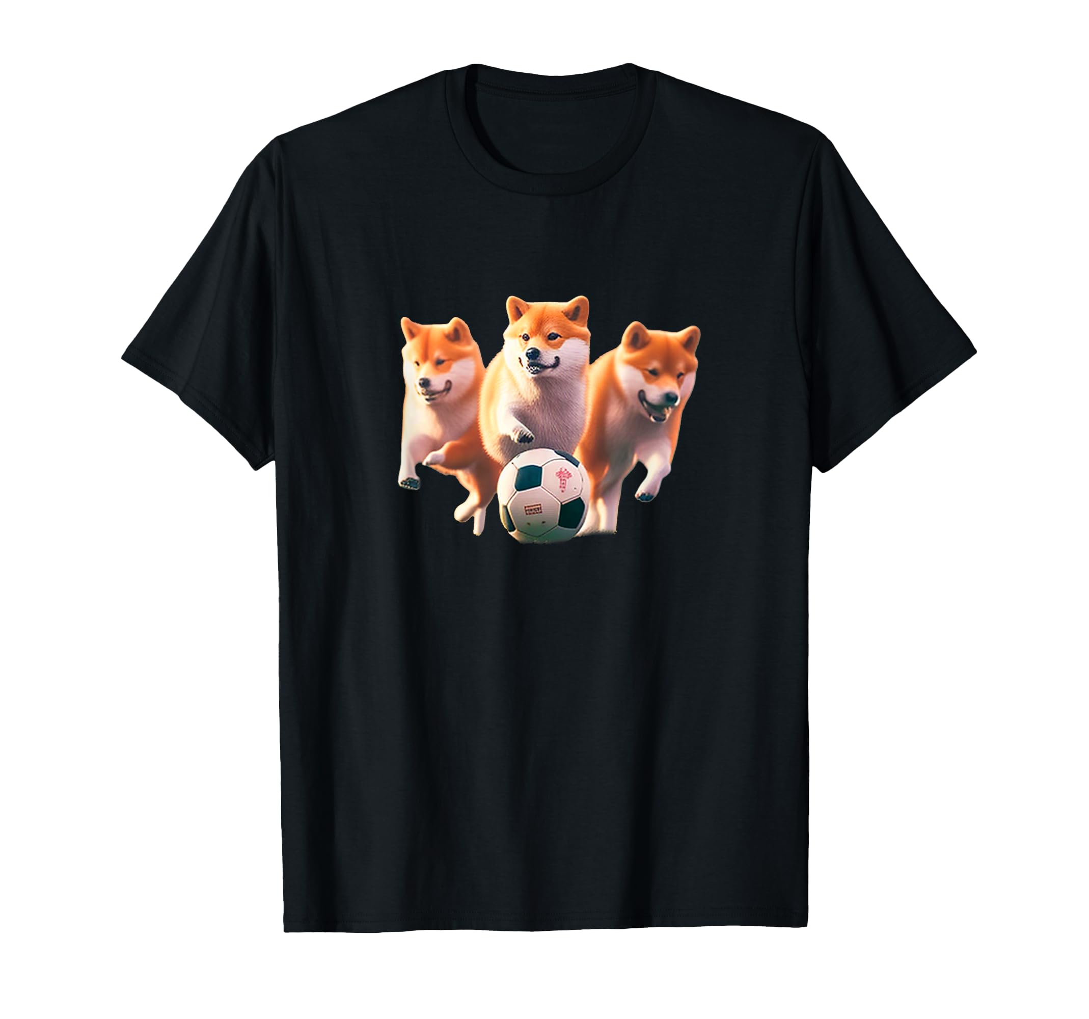 Shiba Inu Shibainu Funny Dog Soccer T-Shirt - Aesthetic Graphic Men Women - T-Shirt, Sweatshirt, Hoodie