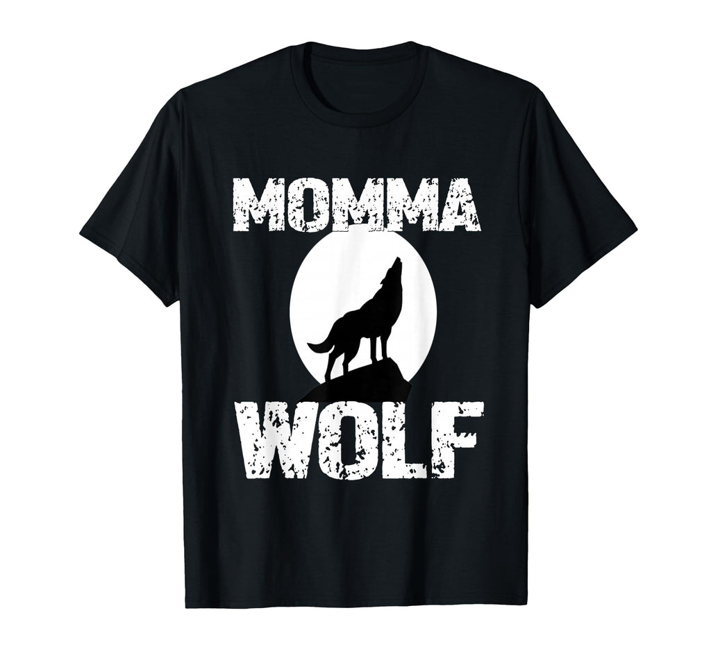 Momma Wolf Matching Family Tribe Wolves T-Shirt - Graphic Print Unisex - T-Shirt, Sweatshirt, Hoodie