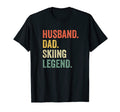 Mens Funny Skier Husband Dad Skiing T-Shirt - Minimalist Print for Adults - T-Shirt, Sweatshirt, Hoodie