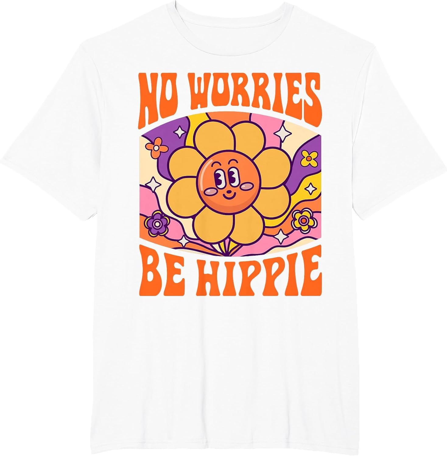 Peace Sign Retro 60s 70s Vintage Flower - Adult & Kids T-Shirts, Sweatshirts & Hoodies apparel design preview 1