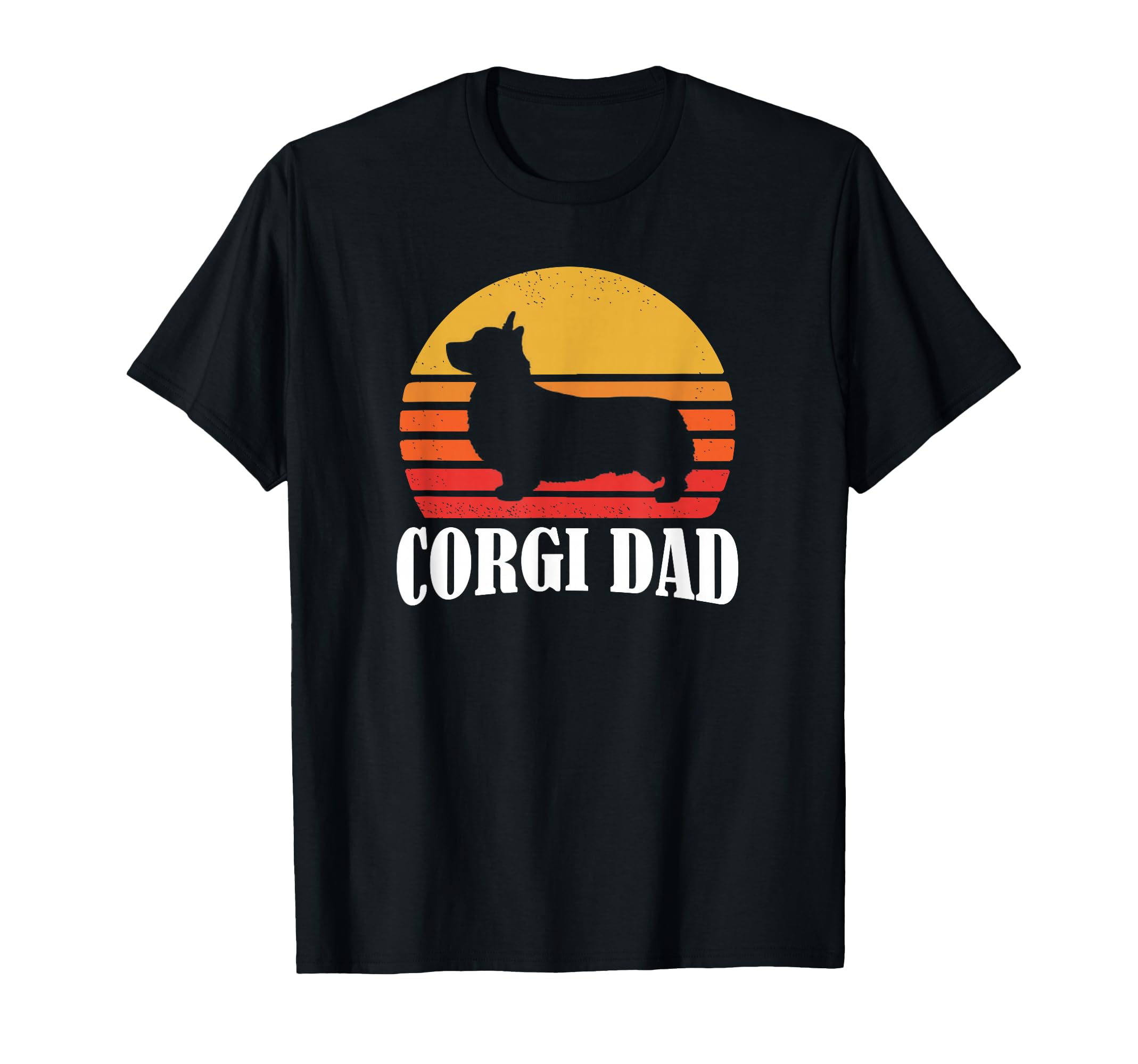 70S Sunset Pembroke Welsh Corgi Dog Dad T-Shirt - Aesthetic Graphic Unisex - T-Shirt, Sweatshirt, Hoodie
