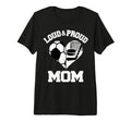 Loud Proud Mom Soccer Hockey Heart T-Shirt - Aesthetic Graphic for Adults - T-Shirt, Sweatshirt, Hoodie