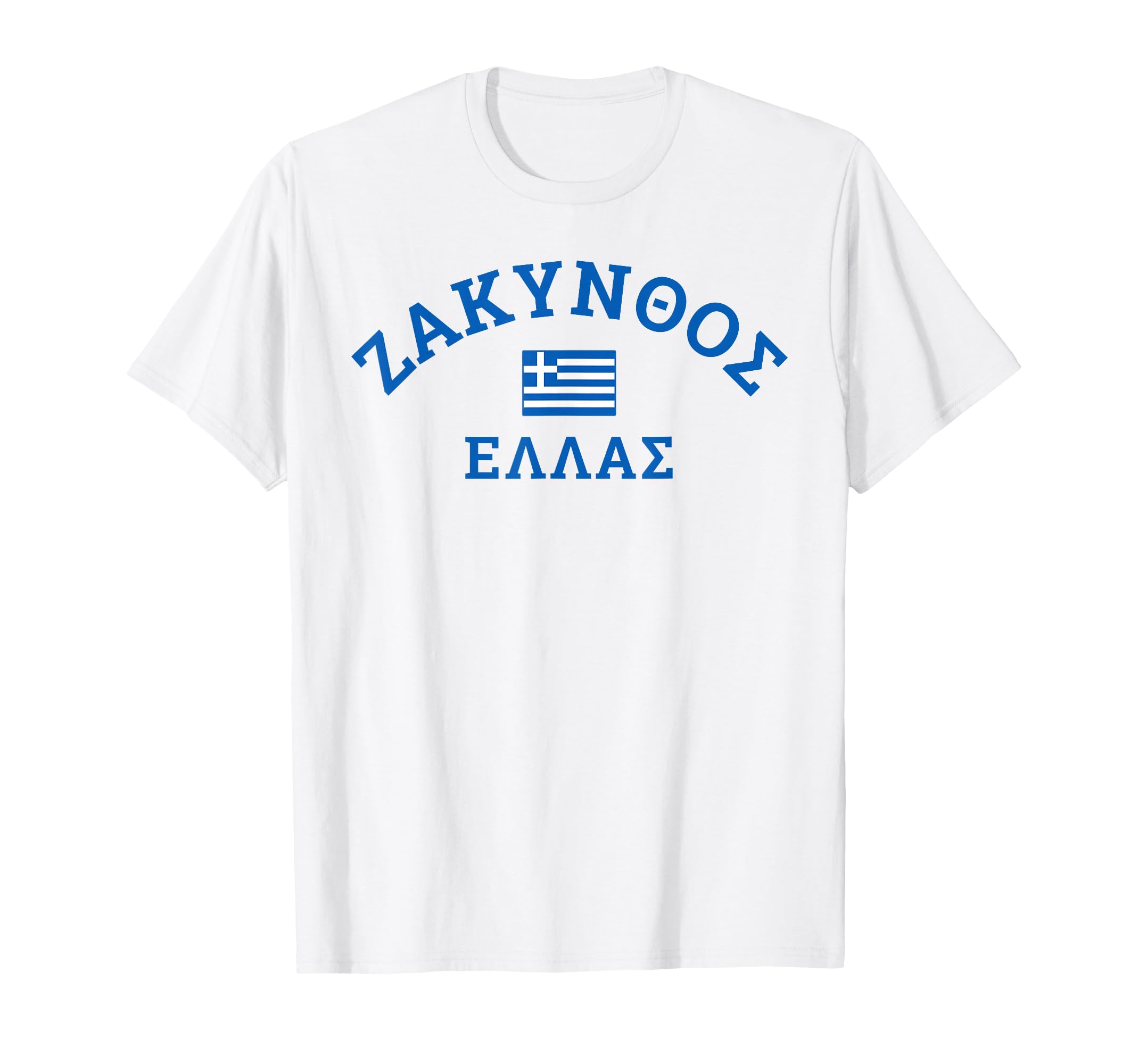 Zakynthos Greece Greek Flag T-Shirt - Aesthetic Graphic Men Women - T-Shirt, Sweatshirt, Hoodie