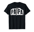 Groovy Papa Checkered Lightning Bolt T-Shirt - Custom Art Print Men Women - T-Shirt, Sweatshirt, Hoodie