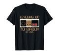 Leveling Up To Daddy 2024 Pregnancy T-Shirt - Minimalist Print Men Women - T-Shirt, Sweatshirt, Hoodie