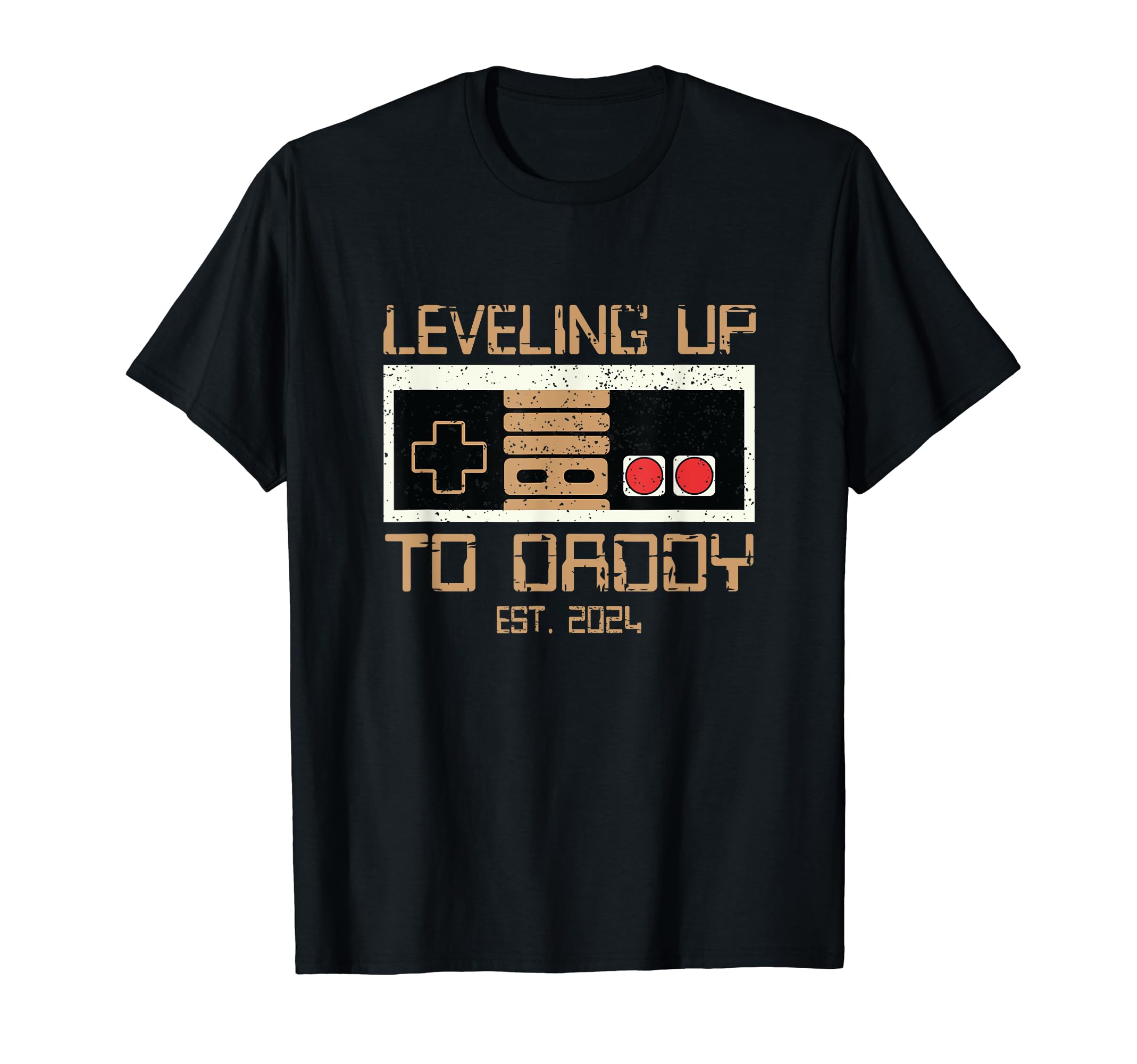 Leveling Up To Daddy 2024 Pregnancy T-Shirt - Minimalist Print Men Women - T-Shirt, Sweatshirt, Hoodie
