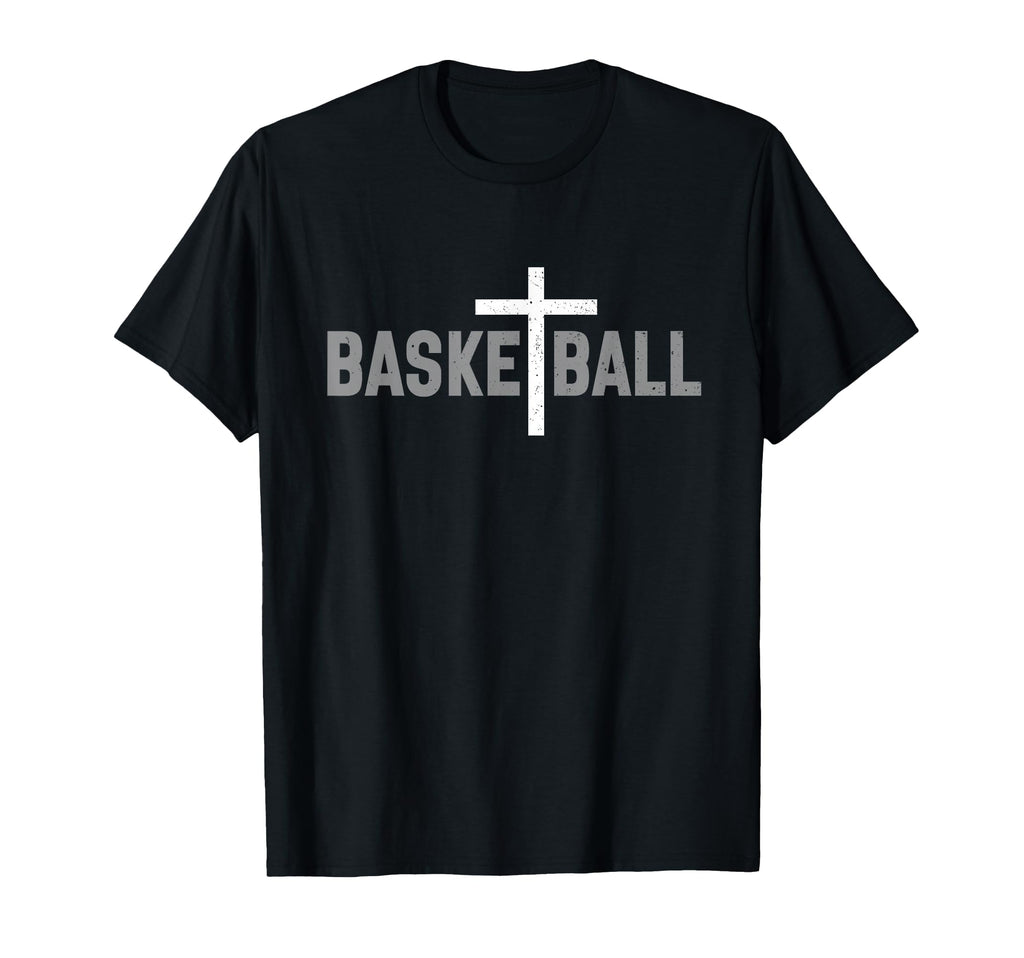 Christian Basketball Cross T-Shirt - Trendy Graphic Men Women - T-Shirt, Sweatshirt, Hoodie