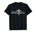 Christian Basketball Cross T-Shirt - Trendy Graphic Men Women - T-Shirt, Sweatshirt, Hoodie