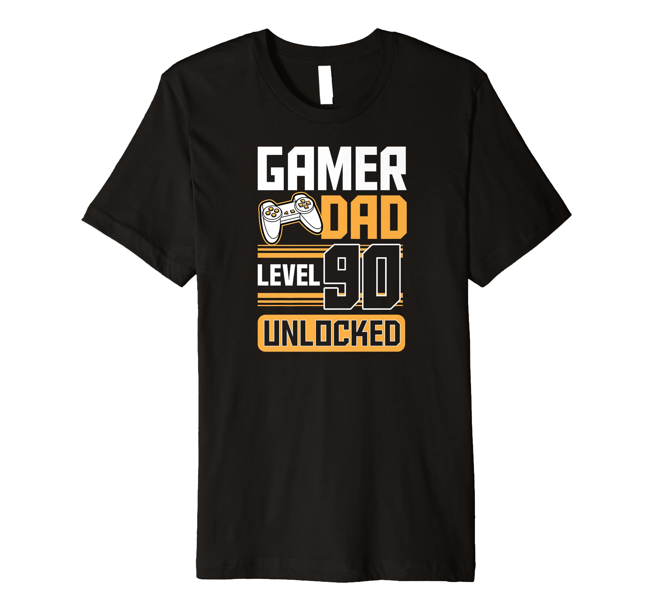 Mens Gamer Dad Level 90 Unlocked 90Th T-Shirt - Novelty Apparel Men Women - T-Shirt, Sweatshirt, Hoodie