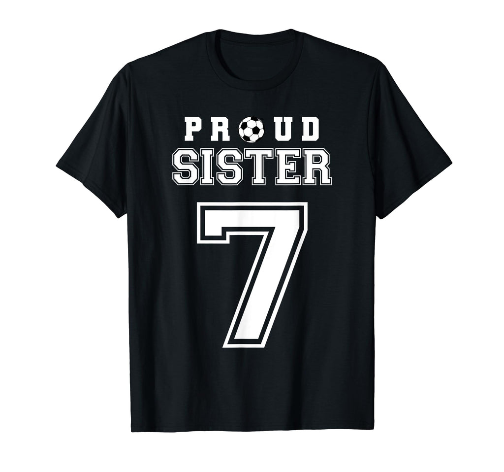 Number 7 Custom Proud Soccer Futbol T-Shirt - Novelty Apparel for Adults - T-Shirt, Sweatshirt, Hoodie