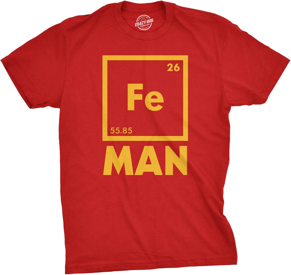Mens Iron Science Man Cool Novelty Funny Nerdy - Adult & Kids T-Shirts, Sweatshirts & Hoodies apparel design preview 1