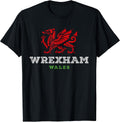 Wrexham Wales Welsh Dragon Flag Vintage - Adult & Kids T-Shirts, Sweatshirts & Hoodies apparel design preview 1