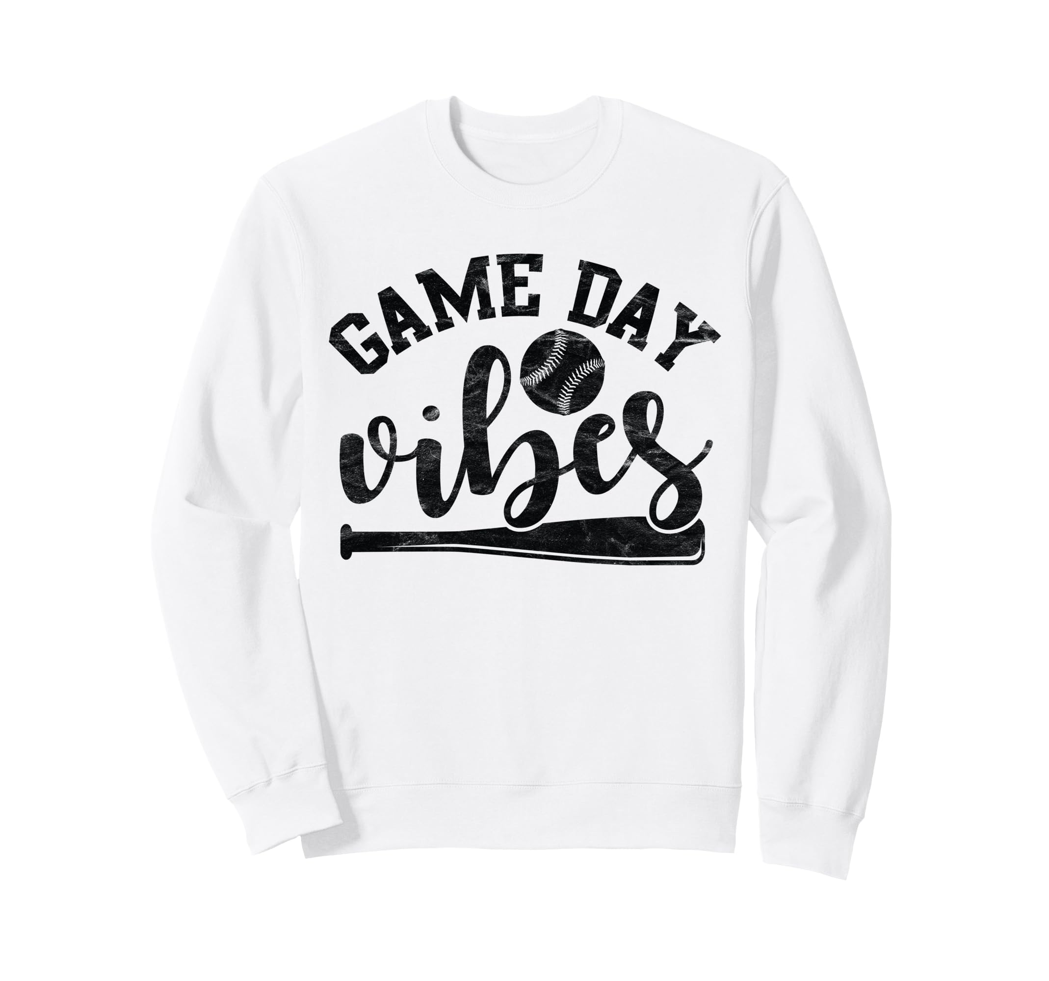 Game Day Vibes Sports Games Baseball Sweatshirt - Unique Graphic Men Women - T-Shirt, Sweatshirt, Hoodie
