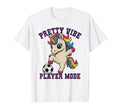 Soccer Pretty Vibe Unicorn Player T-Shirt - Casual Everyday Wear Men Women - T-Shirt, Sweatshirt, Hoodie