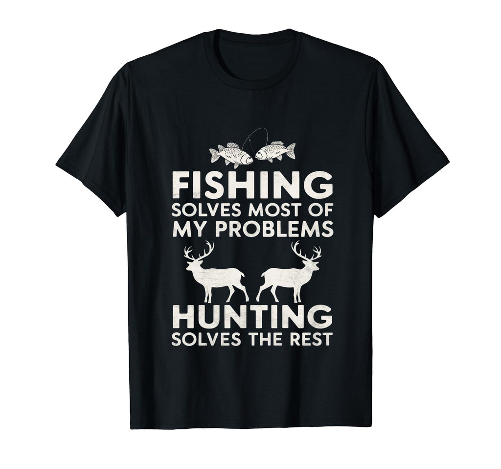 Fishing And Hunting Gifts Fathers T-Shirt - Custom Art Print for Adults - T-Shirt, Sweatshirt, Hoodie