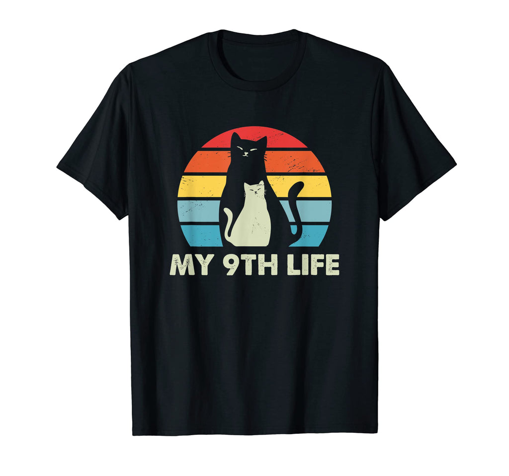 My 9Th Life Cat Lover Birthday Kitten T-Shirt - Unique Graphic Men Women - T-Shirt, Sweatshirt, Hoodie