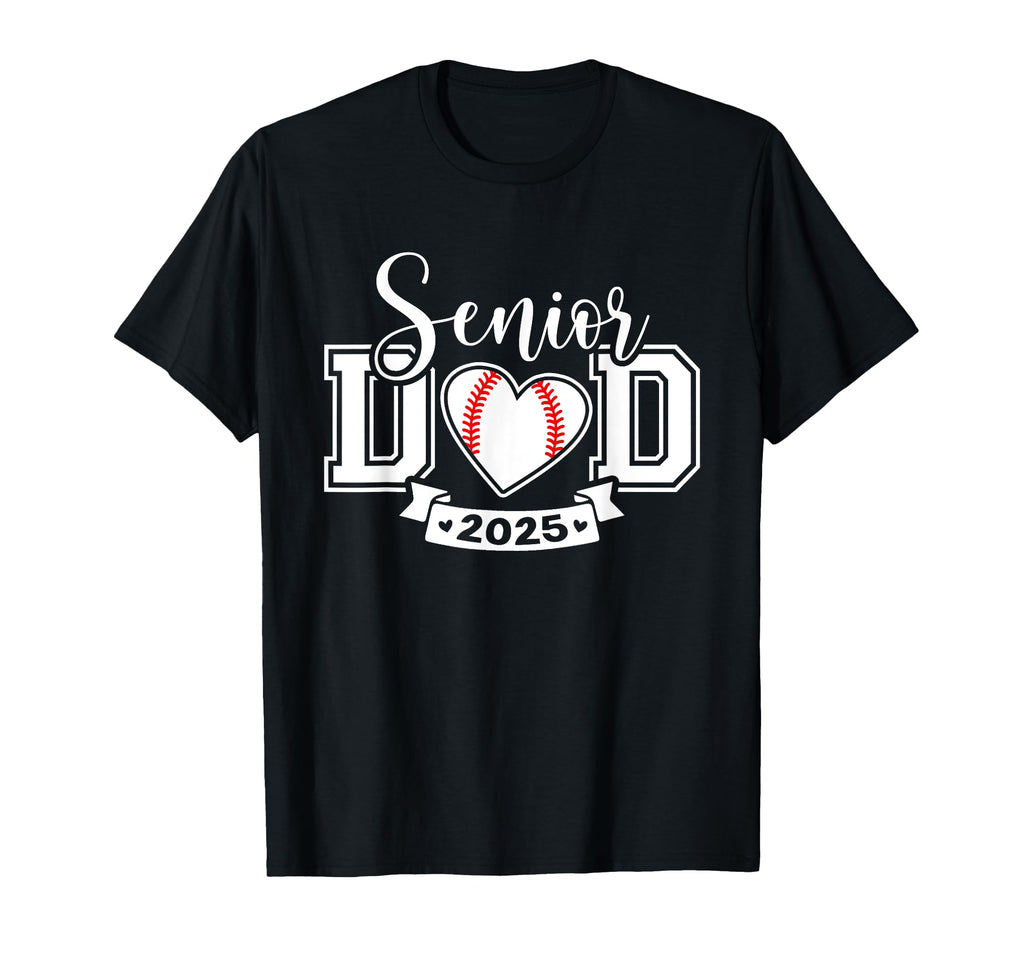 Senior Baseball Dad Class 2025 Player T-Shirt - Custom Art Print Unisex - T-Shirt, Sweatshirt, Hoodie