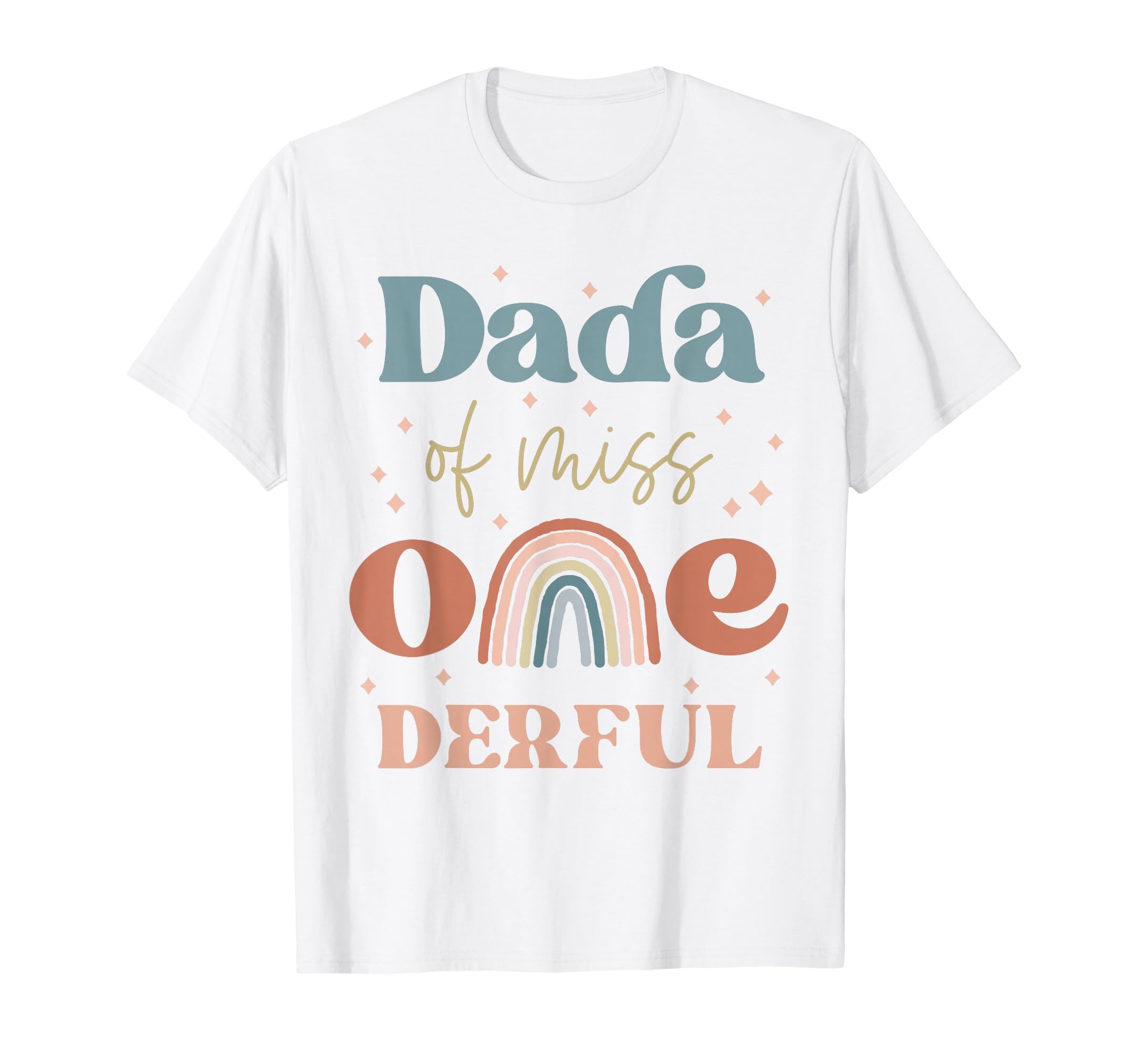 Dada Miss Onederful Boho Rainbow Daughter T-Shirt - Trendy Graphic Unisex - T-Shirt, Sweatshirt, Hoodie