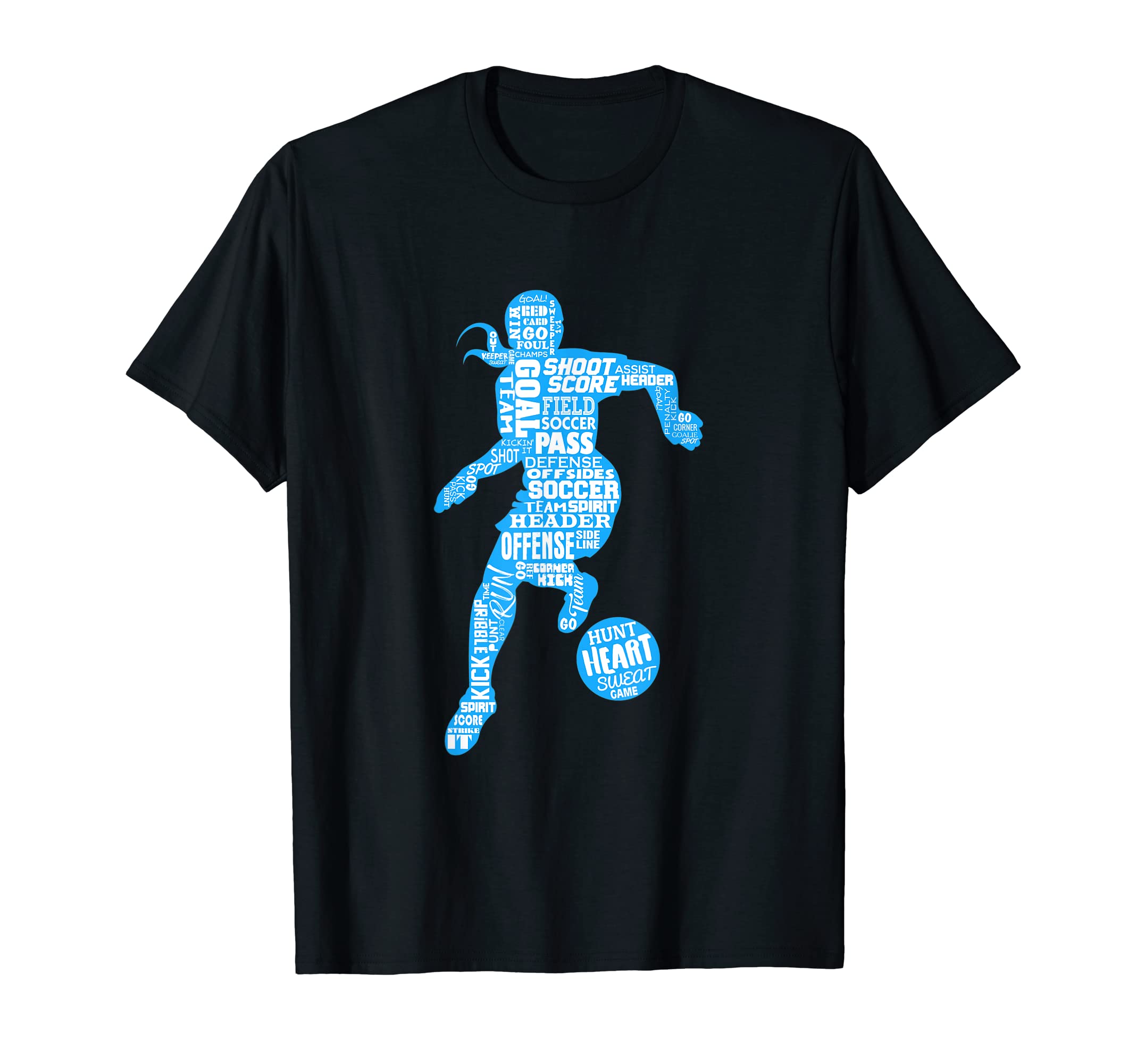 Soccer Player Typography T-Shirt - Minimalist Print Unisex - T-Shirt, Sweatshirt, Hoodie