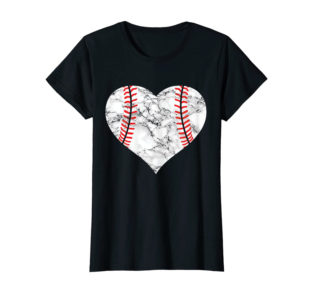 Womens Baseball Softball Heart Sports T-Shirt - Novelty Apparel Men Women - T-Shirt, Sweatshirt, Hoodie