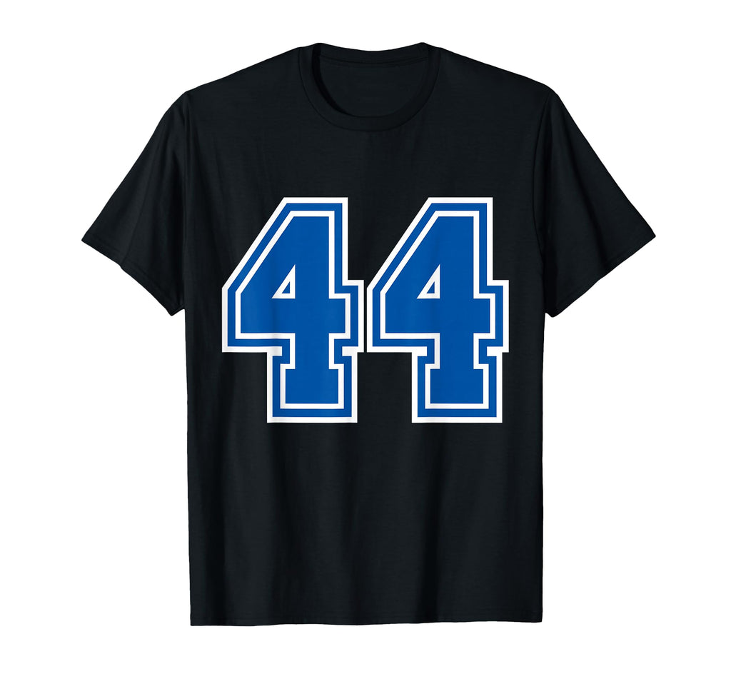 White Blue Sports Team Number 44 T-Shirt - Streetwear Style Men Women - T-Shirt, Sweatshirt, Hoodie