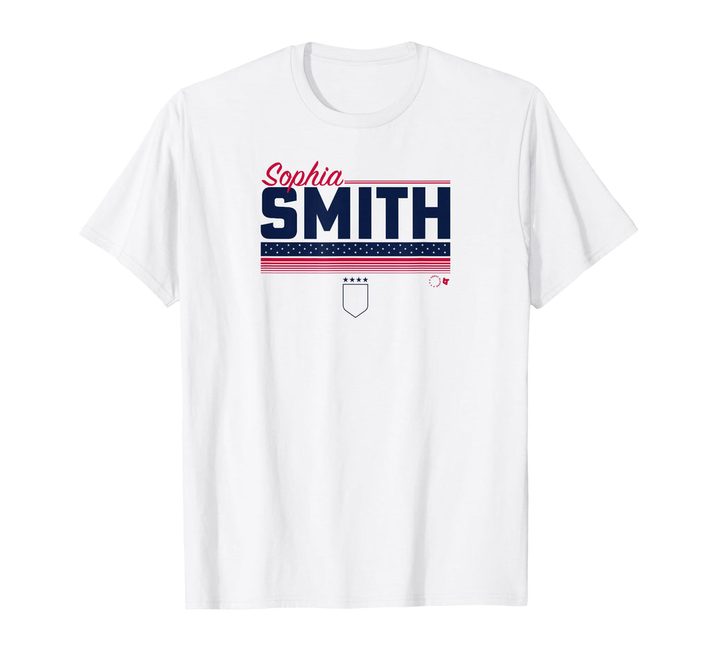 Sophia Smith Stripe Uswntpa Usa T-Shirt - Custom Art Print for Adults - T-Shirt, Sweatshirt, Hoodie
