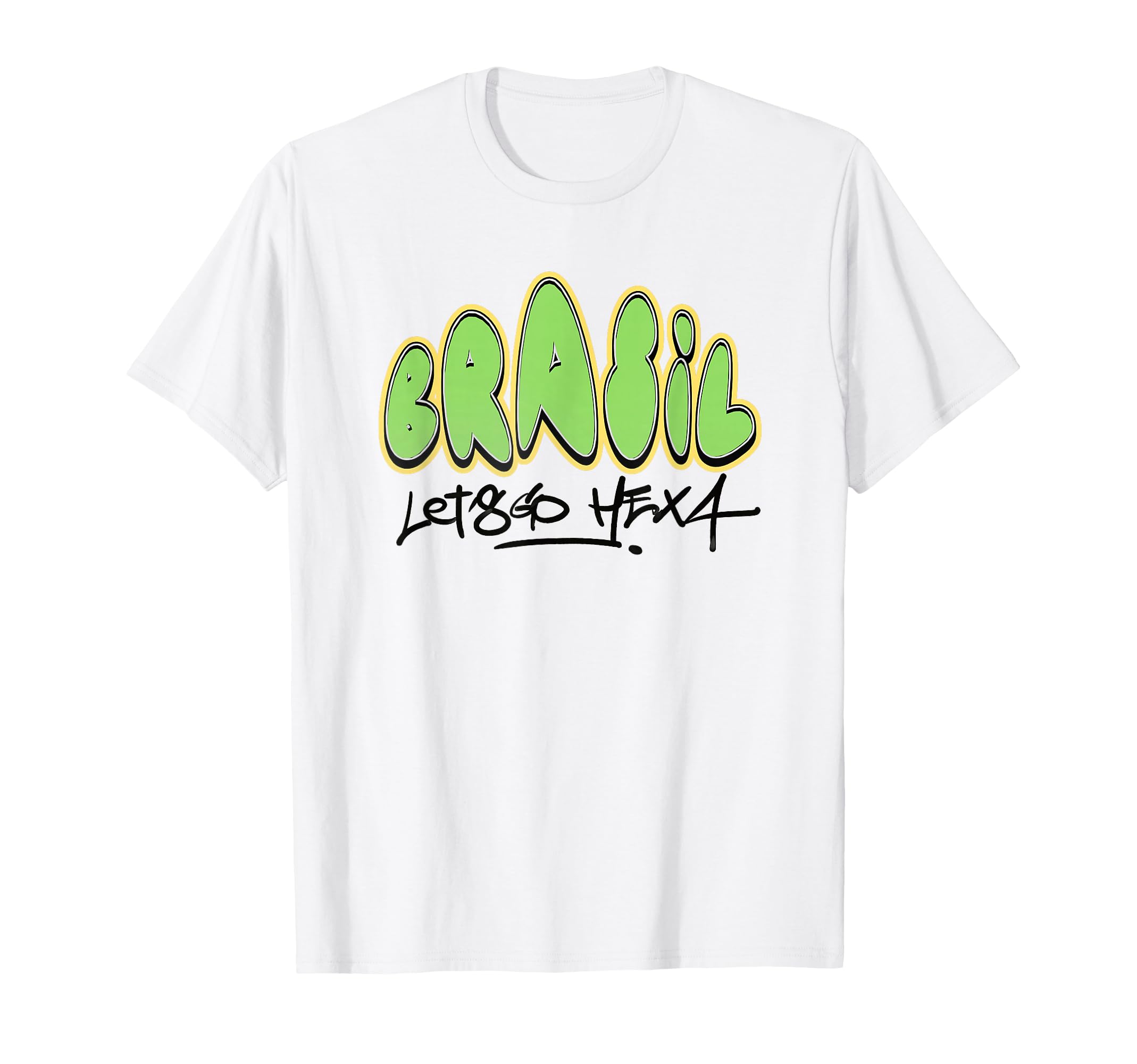 Brazil Lets Go Hexa Brazilian Soccer T-Shirt - Novelty Apparel for Adults - T-Shirt, Sweatshirt, Hoodie