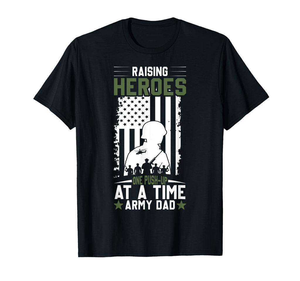 Proud Military Dad American Usa Flag T-Shirt - Streetwear Style Men Women - T-Shirt, Sweatshirt, Hoodie